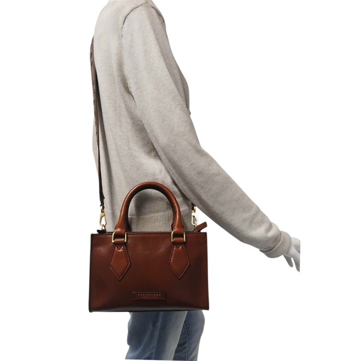 the bridge Handtasche Rindleder braun